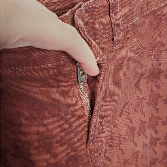 J BRAND Rust Brown Houndstooth Print Mid-Rise Skinny Leg Jeans Size 27 - Picture 7 of 11